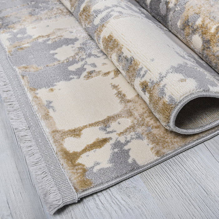 Conceptum Notta 1100 Alfombra 120 x 170 cm Gris, Beige y Crema